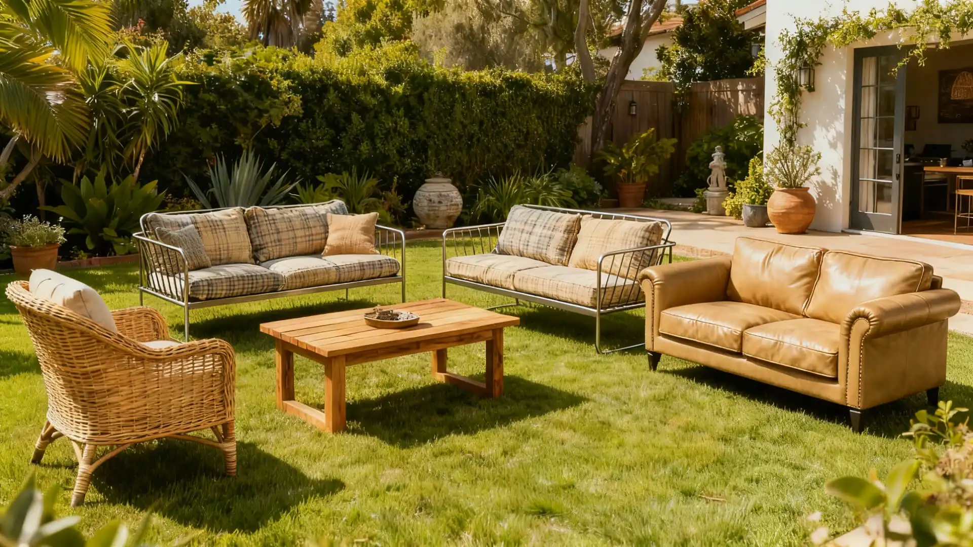 Confronto dei materiali dei divani da esterno: Teak, WPC, Spiegazione di rattan e HDPE | Fornitore di giardini spaventapasseri