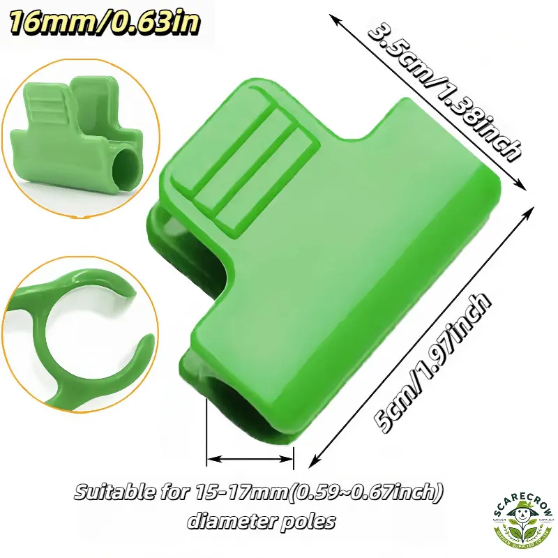 16mm Greenhouse Netting Clamps | Scarecrow Garden Supplier