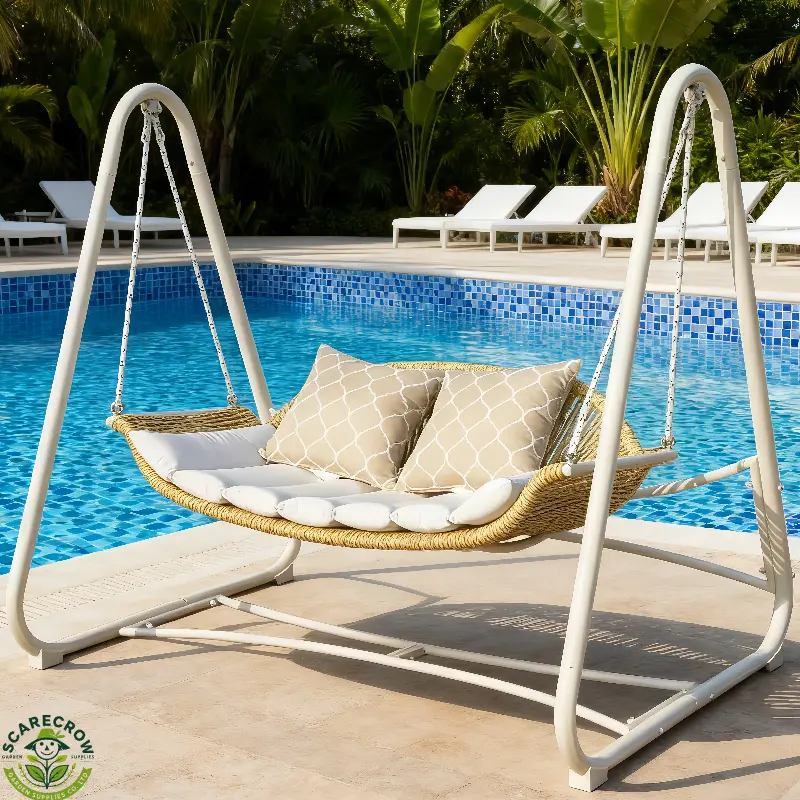 Deluxe 2-Seater Outdoor Canopy Swing Chair with Cushions Garden & Patio Furniture Wholesale03