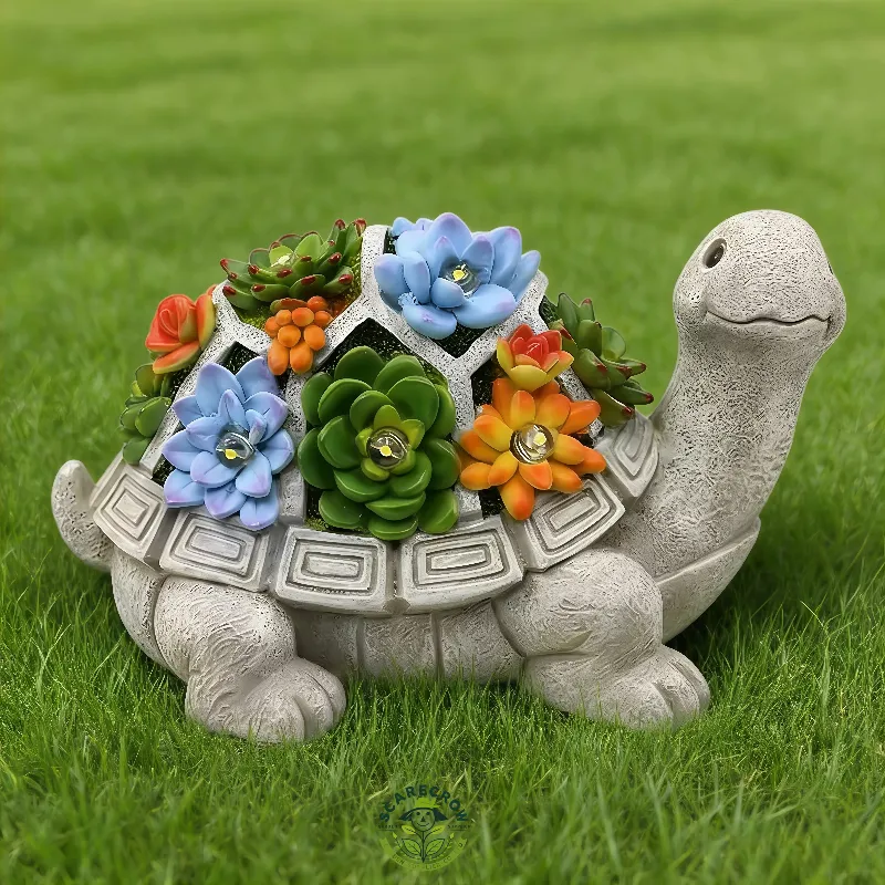 Solar Turtle Garden Statue Wholesale | Scarecrow Garden